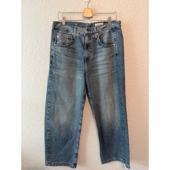 Ag Adriano Goldschmied Denim - AG Adriano Goldschmied Hattie High-Rise Barrel Jeans 30 Minimalist Contemporary